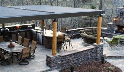 Draw the Family Together Under Your Pergola with a Fire Pit Addition