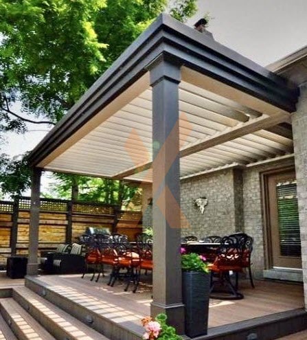 Residential pergola back porch by StruXure Denver