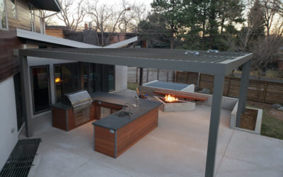 What is the best way to warm up an outdoor space?