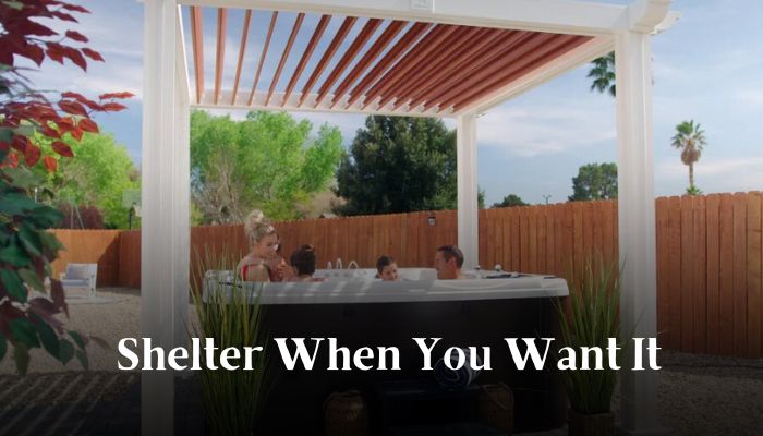 build a roof over a hot tub