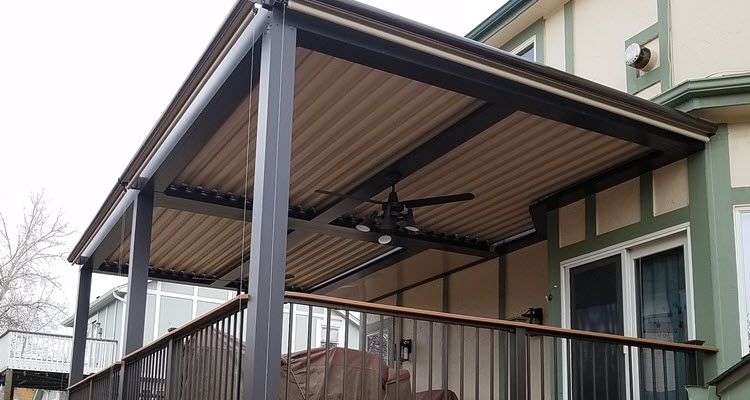 Motorized Aluminum Louvered Patio Covers in Denver