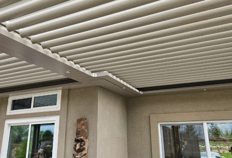 Residential Pergola Aluminum Adjustable Louvered Pergola installed in Westminster, CO