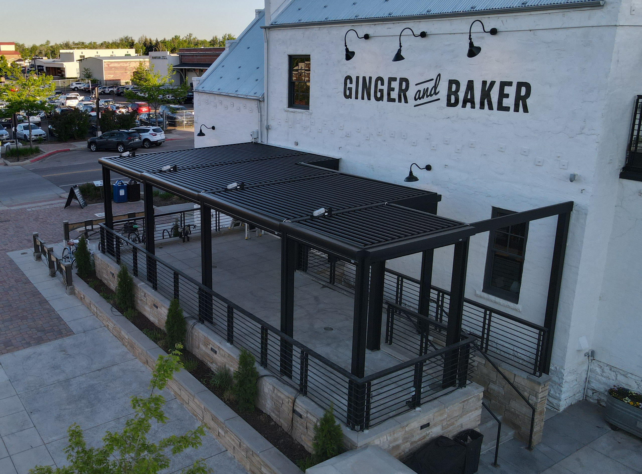 Ginger & Baker Commercial Pergola in Ft. Collins, CO